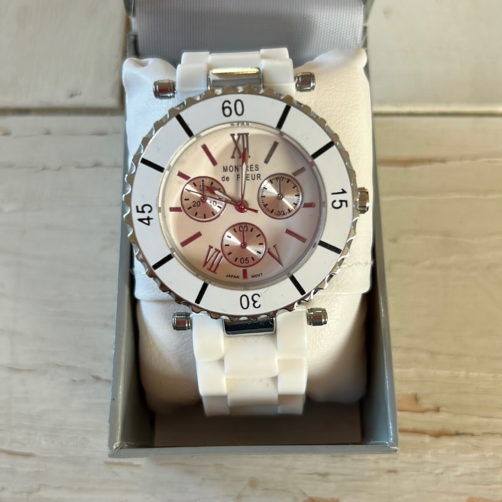 White watch. Brand new in box never worn.